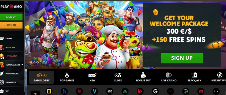PlayAmo Casino Games