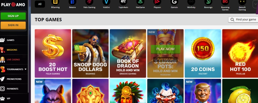 PlayAmo Casino Customer Support