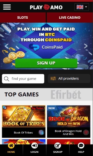 Playamo crypto-friendly App